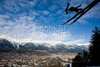Bjoern Einar Romoeren of Norway competes during Qualification round of the FIS Ski Jumping World Cup event of the 58th Four Hills ski jumping tournament, on January 3, 2010 in Bergisel, Innsbruck, Austria.
