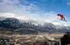 Gregor Schlierenzauer of Austria competes during Qualification round of the FIS Ski Jumping World Cup event of the 58th Four Hills ski jumping tournament, on January 3, 2010 in Bergisel, Innsbruck, Austria.
