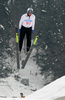 Matti Nykanen of Finland competes during Masters World championships in ski jumping in Ziri, Slovenia. Masters World championships in ski jumping competition on HS40 hill was held on Thursday, 28th of January 2010 in Ziri, Slovenia.
