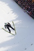 Vincent Descombes Sevoie of France soars through the air during first day of FIS Ski flying World championships in Planica, Slovenia. First day of FIS Ski flying World Championships was held on Friday, 19th of March 2010, in Planica, Slovenia.
