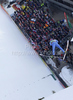 Michael Neumayer of Germany soars through the air during first day of FIS Ski flying World championships in Planica, Slovenia. First day of FIS Ski flying World Championships was held on Friday, 19th of March 2010, in Planica, Slovenia.
