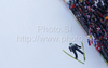 Anders Jacobsen of Norway soars through the air during first day of FIS Ski flying World championships in Planica, Slovenia. First day of FIS Ski flying World Championships was held on Friday, 19th of March 2010, in Planica, Slovenia.
