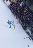 Leader after first day, Simon Ammann of Switzerland soars through the air during first day of FIS Ski flying World championships in Planica, Slovenia. First day of FIS Ski flying World Championships was held on Friday, 19th of March 2010, in Planica, Slovenia.
