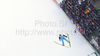 Leader after first day, Simon Ammann of Switzerland soars through the air during first day of FIS Ski flying World championships in Planica, Slovenia. First day of FIS Ski flying World Championships was held on Friday, 19th of March 2010, in Planica, Slovenia.
