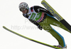 Simon Ammann of Switzerland soars through the air during first day of FIS Ski flying World championships in Planica, Slovenia. First day of FIS Ski flying World Championships was held on Friday, 19th of March 2010, in Planica, Slovenia.
