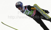 Adam Malysz of Poland soars through the air during first day of FIS Ski flying World championships in Planica, Slovenia. First day of FIS Ski flying World Championships was held on Friday, 19th of March 2010, in Planica, Slovenia.
