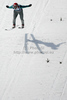 Matti Hautamaeki of Finland soars through the air during his jump during second day of FIS Ski flying World championships in Planica, Slovenia. Second day of FIS Ski flying World Championships was held on Saturday, 20th of March 2010, in Planica, Slovenia.
