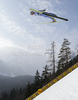 Sebastian Colloredo of Italy soars through the air during his ski jump of second day of FIS Ski flying World championships in Planica, Slovenia. Second day of FIS Ski flying World Championships was held on Saturday, 20th of March 2010, in Planica, Slovenia.
