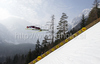 Michael Uhrmann of Germany soars through the air during his ski jump of second day of FIS Ski flying World championships in Planica, Slovenia. Second day of FIS Ski flying World Championships was held on Saturday, 20th of March 2010, in Planica, Slovenia.
