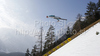Matti Hautamaeki of Finland soars through the air during his ski jump of second day of FIS Ski flying World championships in Planica, Slovenia. Second day of FIS Ski flying World Championships was held on Saturday, 20th of March 2010, in Planica, Slovenia.
