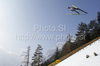 Gregor Schlierenzauer of Austria soars through the air during his ski jump of second day of FIS Ski flying World championships in Planica, Slovenia. Second day of FIS Ski flying World Championships was held on Saturday, 20th of March 2010, in Planica, Slovenia.
