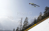 Gregor Schlierenzauer of Austria soars through the air during his ski jump of second day of FIS Ski flying World championships in Planica, Slovenia. Second day of FIS Ski flying World Championships was held on Saturday, 20th of March 2010, in Planica, Slovenia.
