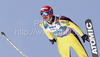 Janne Ahonen of Finland soars through the air during his ski jump of second day of FIS Ski flying World championships in Planica, Slovenia. Second day of FIS Ski flying World Championships was held on Saturday, 20th of March 2010, in Planica, Slovenia.
