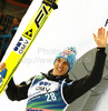 Second placed Gregor Schlierenzauer of Austria celebrates his medal won in FIS Ski flying World championships in Planica, Slovenia. Second day of FIS Ski flying World Championships was held on Saturday, 20th of March 2010, in Planica, Slovenia.
