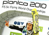 Winner Simon Ammann of Switzerland celebrates his medal won in FIS Ski flying World championships in Planica, Slovenia. Second day of FIS Ski flying World Championships was held on Saturday, 20th of March 2010, in Planica, Slovenia.
