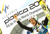 Winner Simon Ammann of Switzerland celebrates his medal won in FIS Ski flying World championships in Planica, Slovenia. Second day of FIS Ski flying World Championships was held on Saturday, 20th of March 2010, in Planica, Slovenia.
