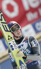 Second placed Gregor Schlierenzauer of Austria reacts in outrun after his jump during second day of FIS Ski flying World championships in Planica, Slovenia. Second day of FIS Ski flying World Championships was held on Saturday, 20th of March 2010, in Planica, Slovenia.
