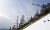 Janne Ahonen of Finland soars through the air during his ski jump of second day of FIS Ski flying World championships in Planica, Slovenia. Second day of FIS Ski flying World Championships was held on Saturday, 20th of March 2010, in Planica, Slovenia.

