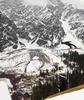 Janne Happonen of Finland soars through the air during his ski jump of team event of FIS Ski flying World championships in Planica, Slovenia. Second day of FIS Ski flying World Championships was held on Sunday, 21st of March 2010, in Planica, Slovenia.
