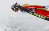 Andrea Morassi of Italy soars through the air during his ski jump of team event of FIS Ski flying World championships in Planica, Slovenia. Second day of FIS Ski flying World Championships was held on Sunday, 21st of March 2010, in Planica, Slovenia.
