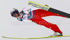 Thomas Morgenstern of Austria soars through the air during his ski jump of team event of FIS Ski flying World championships in Planica, Slovenia. Second day of FIS Ski flying World Championships was held on Sunday, 21st of March 2010, in Planica, Slovenia.
