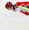 Harri Olli of Finland soars through the air during his ski jump of team event of FIS Ski flying World championships in Planica, Slovenia. Second day of FIS Ski flying World Championships was held on Sunday, 21st of March 2010, in Planica, Slovenia.
