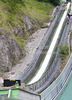Ski jumper competing in FIS Summer ski jumping Continental cup race, which was held in Kranj, Slovenia. First out of two races of FIS Skumer ski jumping Continental Cup was held on Friday, 2nd of July 2010 on HS 109 ski jumping hill in Kranj, Slovenia.
