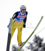 Simon Ammann (SUI) during FIS Ski jumping World cup race in Engelberg, Switzerland. FIS Ski jumping World cup in Engelberg, Switzerland was held on 18th of December 2010.
