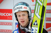 Michael Hayboeck (AUT) during FIS Ski jumping World cup race in Engelberg, Switzerland. FIS Ski jumping World cup in Engelberg, Switzerland was held on 18th of December 2010.
