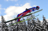 Janne Ahonen (FIN) during FIS Ski jumping World cup race in Engelberg, Switzerland. FIS Ski jumping World cup in Engelberg, Switzerland was held on 18th of December 2010.
