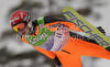 Olli Muotka of Finland soars through the air in first round of day 1 of FIS ski jumping World Cup 2010-2011 finals in Planica, Slovenia. Individual competition on first day of FIS ski jumping World cup finals was held on Friday, 18th of March 2011, in Planica, Slovenia.

