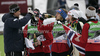 Norwegian coach Mika Kojonkoski saying good bye to his athletes after second round of day 2 of FIS ski jumping World Cup 2010-2011 finals in Planica, Slovenia. Team competition on second day of FIS ski jumping World cup finals was held on Saturday, 19th of March 2011, in Planica, Slovenia.
