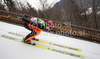 Olli Muotka of Finland on inrun during trial round of day 2 of FIS ski jumping World Cup 2010-2011 finals in Planica, Slovenia. Team competition on second day of FIS ski jumping World cup finals was held on Saturday, 19th of March 2011, in Planica, Slovenia.
