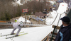Stefan Hula of Poland on inrun during trial round of day 2 of FIS ski jumping World Cup 2010-2011 finals in Planica, Slovenia. Team competition on second day of FIS ski jumping World cup finals was held on Saturday, 19th of March 2011, in Planica, Slovenia.
