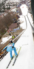 Bjoern Einar Romoeren of Norway on inrun during trial round of day 2 of FIS ski jumping World Cup 2010-2011 finals in Planica, Slovenia. Team competition on second day of FIS ski jumping World cup finals was held on Saturday, 19th of March 2011, in Planica, Slovenia.
