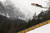 Anssi Koivuranta of Finland soars through the air during first round of day 2 of FIS ski jumping World Cup 2010-2011 finals in Planica, Slovenia. Team competition on second day of FIS ski jumping World cup finals was held on Saturday, 19th of March 2011, in Planica, Slovenia.
