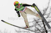 Johan Remen Evensen of Norway soars through the air during first round of day 2 of FIS ski jumping World Cup 2010-2011 finals in Planica, Slovenia. Team competition on second day of FIS ski jumping World cup finals was held on Saturday, 19th of March 2011, in Planica, Slovenia.

