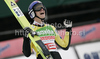 Thomas Morgenstern of Austria reacts in outrun of second round of day 2 of FIS ski jumping World Cup 2010-2011 finals in Planica, Slovenia. Team competition on second day of FIS ski jumping World cup finals was held on Saturday, 19th of March 2011, in Planica, Slovenia.
