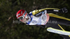 Matti Hautamaeki of Finland soars through the air during first round of day 3 of FIS ski jumping World Cup 2010-2011 finals in Planica, Slovenia. Last individual competition of season on day 3 of FIS ski jumping World cup finals was held on Sunday, 20th of March 2011, in Planica, Slovenia.
