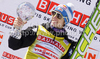 Gregor Schlierenzauer of Austria celebrates Ski flying World cup overall medal won in FIS ski jumping World Cup 2010-2011. Final race of  FIS ski jumping World cup 2010-2011 was held on Sunday, 20th of March 2011, in Planica, Slovenia.
