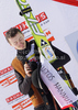 Third placed Adam Malysz of Poland celebrates World cup overall medal won in FIS ski jumping World Cup 2010-2011. Final race of  FIS ski jumping World cup 2010-2011 was held on Sunday, 20th of March 2011, in Planica, Slovenia.
