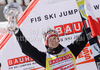 Winner Thomas Morgenstern of Austria celebrates World cup overall medal won in FIS ski jumping World Cup 2010-2011. Final race of  FIS ski jumping World cup 2010-2011 was held on Sunday, 20th of March 2011, in Planica, Slovenia.
