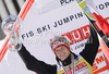 Winner Thomas Morgenstern of Austria celebrates World cup overall medal won in FIS ski jumping World Cup 2010-2011. Final race of  FIS ski jumping World cup 2010-2011 was held on Sunday, 20th of March 2011, in Planica, Slovenia.
