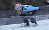 Martin Koch of Austria on inrun during trial round of Flying hill individual competition of FIS World cup ski jumping  finals in Planica, Slovenia. Flying hill Individual competition FIS World ski jumping finals was held on Friday, 16th of March 2012, in Planica, Slovenia.

