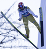 Robert Kranjec of Slovenia soars through the air during 1st round of Flying hill individual competition of FIS World cup ski jumping  finals in Planica, Slovenia. Flying hill Individual competition FIS World ski jumping finals was held on Friday, 16th of March 2012, in Planica, Slovenia.
