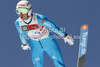Maximilian Mechler of Germany soars through the air during the first round of the Flying hill team competition of FIS World cup ski jumping  finals in Planica, Slovenia. Flying hill Team competition FIS World ski jumping finals was held on Saturday, 17th of March 2012, in Planica, Slovenia.

