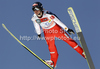 Bjoern Einar Romoeren of Norway soars through the air during the first round of the Flying hill team competition of FIS World cup ski jumping  finals in Planica, Slovenia. Flying hill Team competition FIS World ski jumping finals was held on Saturday, 17th of March 2012, in Planica, Slovenia.
