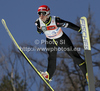 Matti Hautamaeki of Finland soars through the air during the first round of the Flying hill team competition of FIS World cup ski jumping  finals in Planica, Slovenia. Flying hill Team competition FIS World ski jumping finals was held on Saturday, 17th of March 2012, in Planica, Slovenia.
