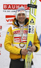 Third placed Andreas Kofler of Austria celebrates his medal won in the overall classification of the season 2011 / 2012  of FIS World cup ski jumping in Planica, Slovenia. Flying hill competition FIS World ski jumping finals was held on Sunday, 18th of March 2012, in Planica, Slovenia.
