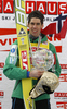 Winner Anders Bardal of Norway celebrates his medal won in the overall classification of the season 2011 / 2012  of FIS World cup ski jumping in Planica, Slovenia. Flying hill competition FIS World ski jumping finals was held on Sunday, 18th of March 2012, in Planica, Slovenia.
